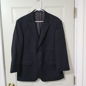 Pronto Uomo Platinum 100% Wool Black Business Blazer Jacket Sport Coat Men's 42